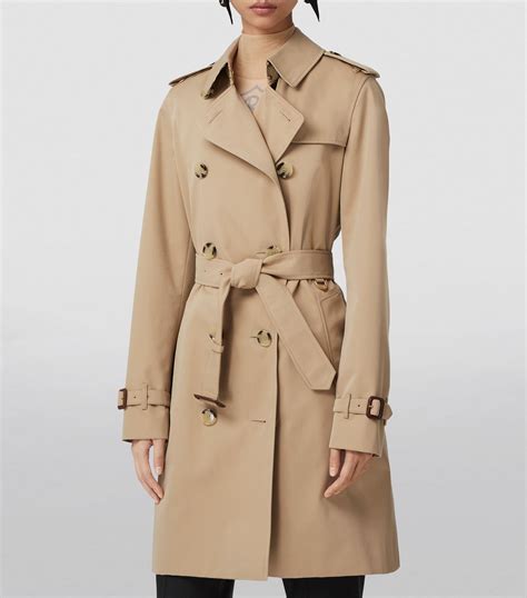 burberry heritage kensington mid length trench coat|Altro.